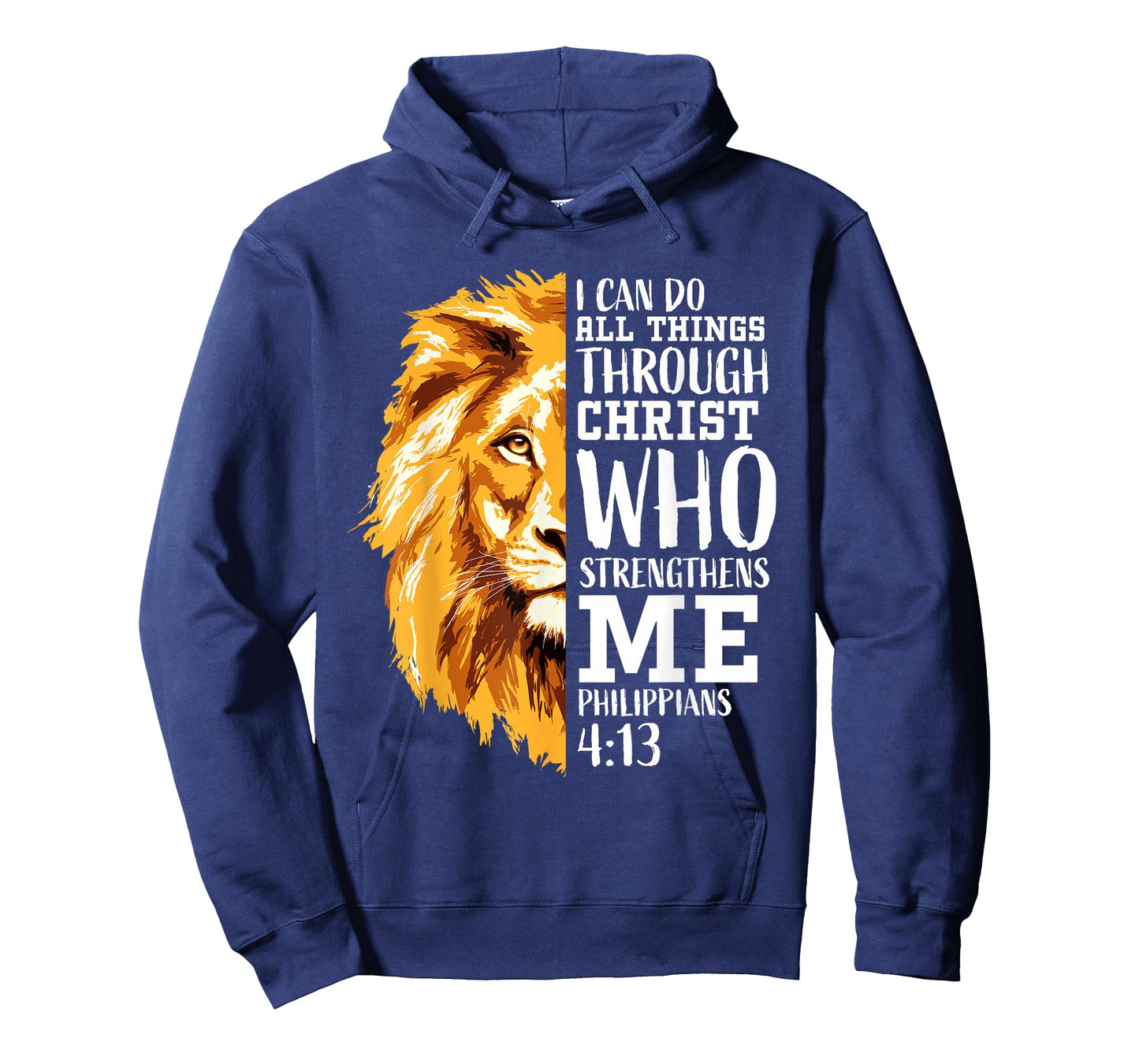 Philippians 4 13 Christian Bible Verse Religious Lion Faith T-Shirt