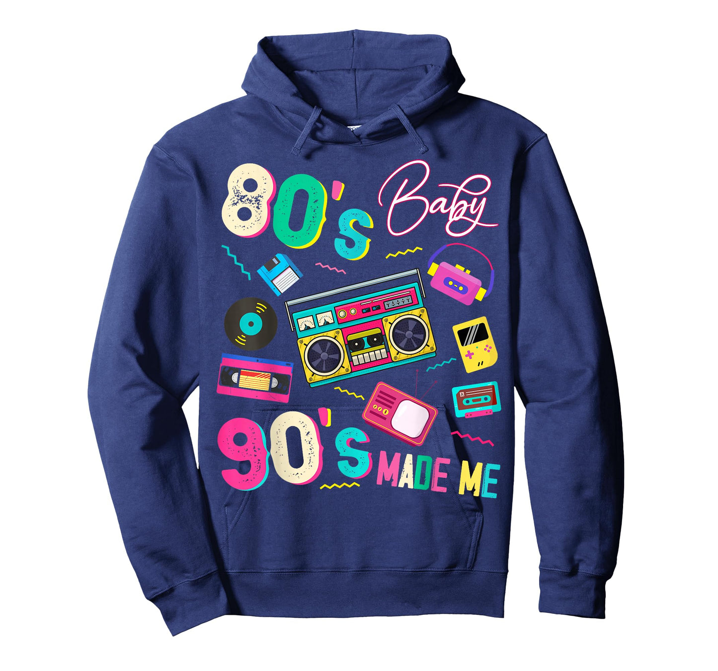 Vintage 80's Baby 90's Made Me Retro 1980s Nostalgia 1990s T-Shirt
