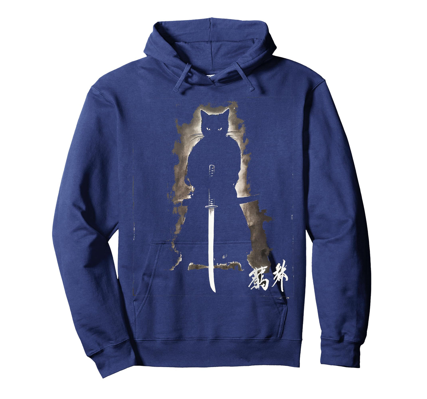 Vintage Samurai Cat Graphic Art Japanese Ukiyo-e Men Women Kids T-Shirt
