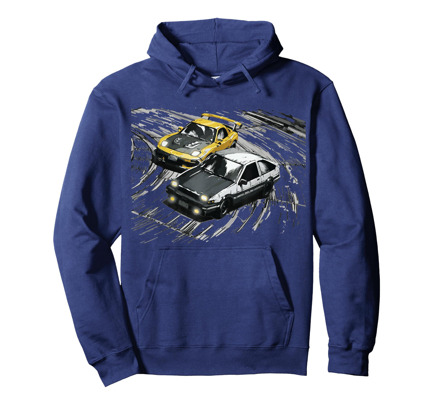 JDM Car Street Drift Race - 86 VS FD Anime Style T-Shirt