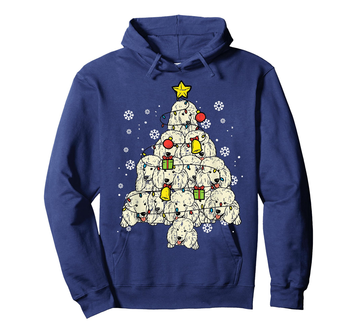Poodle Christmas Tree Cute Xmas Dog Lover Men Women Kids T-Shirt