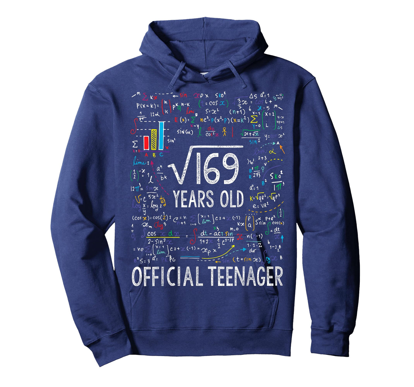 Square Root Of 169 13 Years Old Official Teenager Birthday T-Shirt