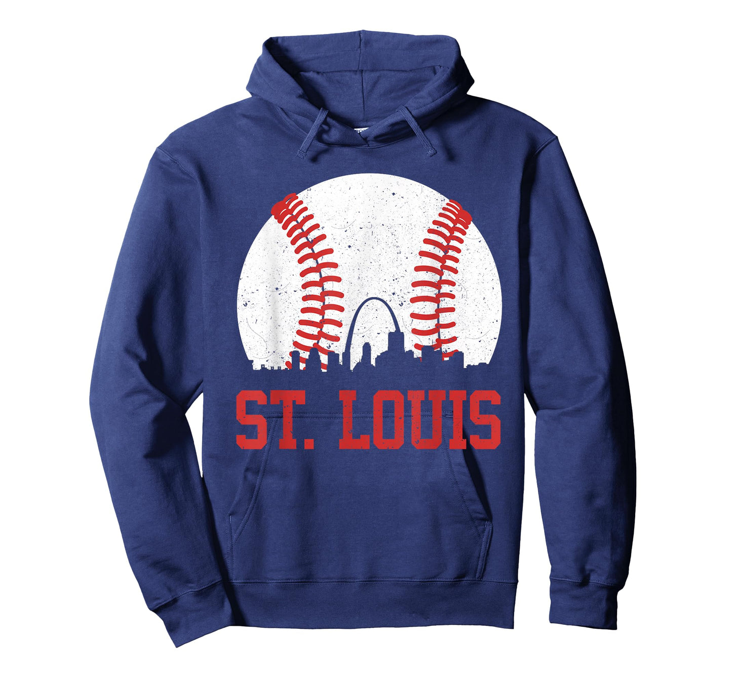 St. Louis Cityscape Vintage Baseball City Men Women Kids T-Shirt