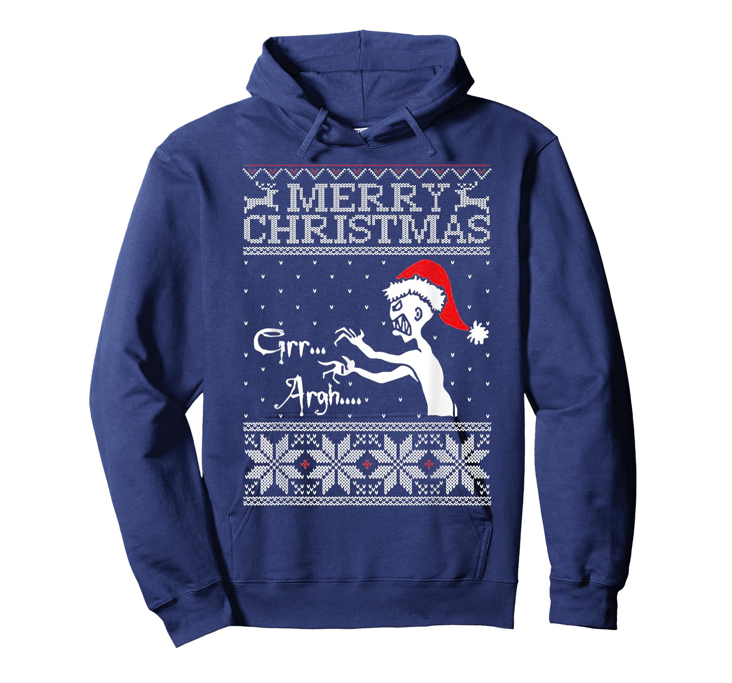 Merry Christmas Grr Argh Ugly Zombie Santa T-Shirt
