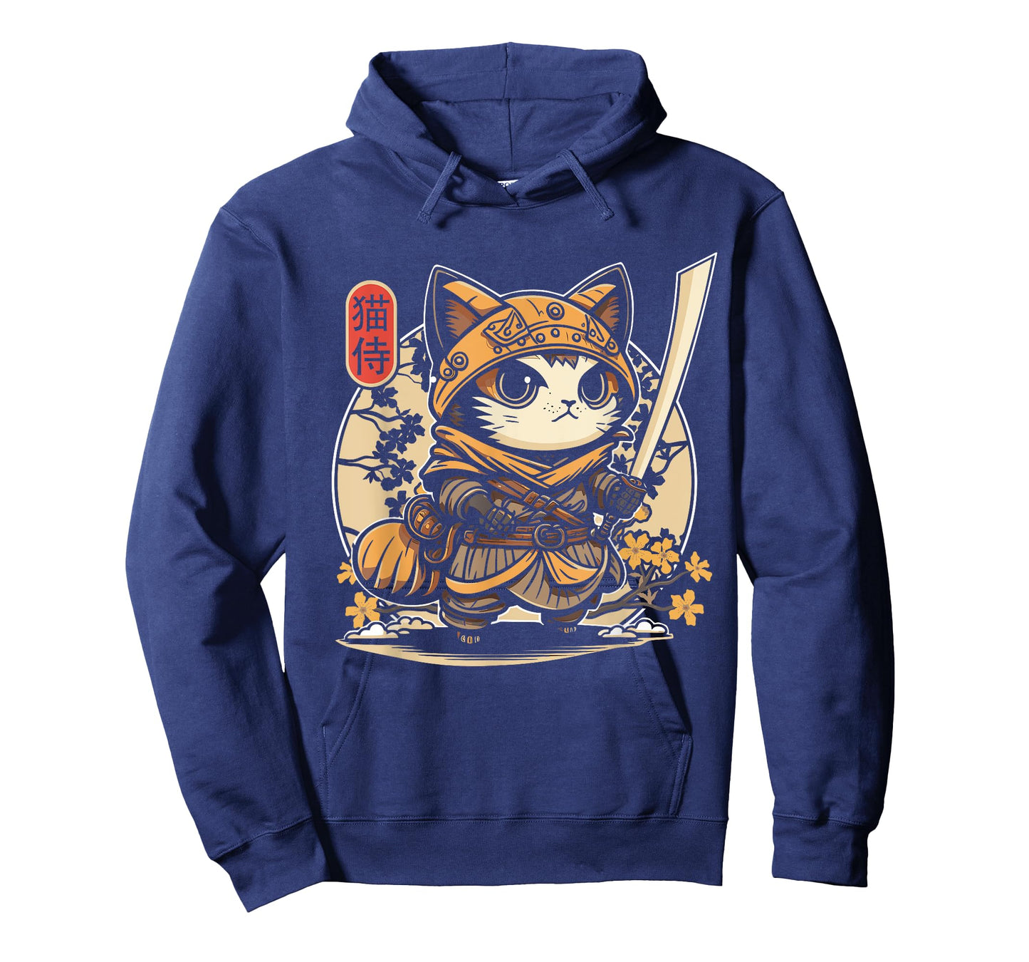 Japanese Samurai Cat Tattoo, Kawaii Ninja Cat T-Shirt