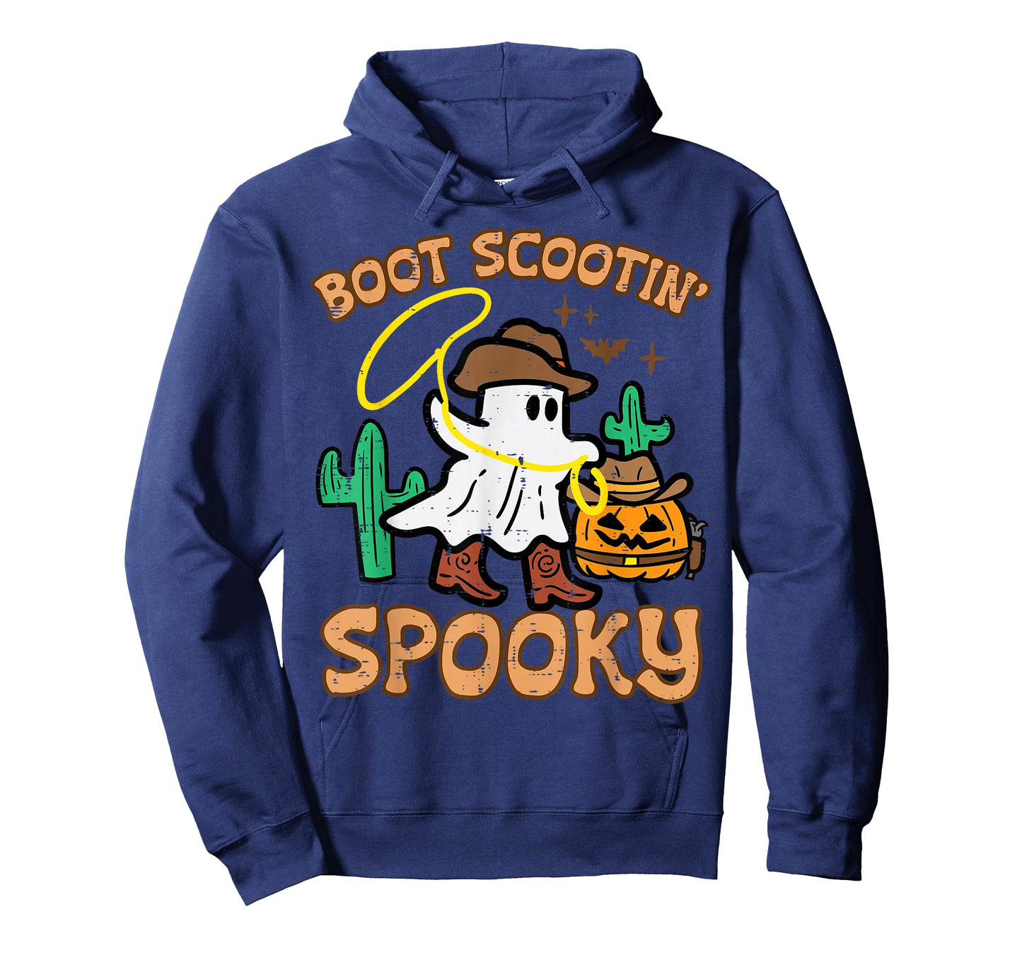 Boot Scootin' Spooky Ghost Cowboy Funny Halloween Men Women T-Shirt