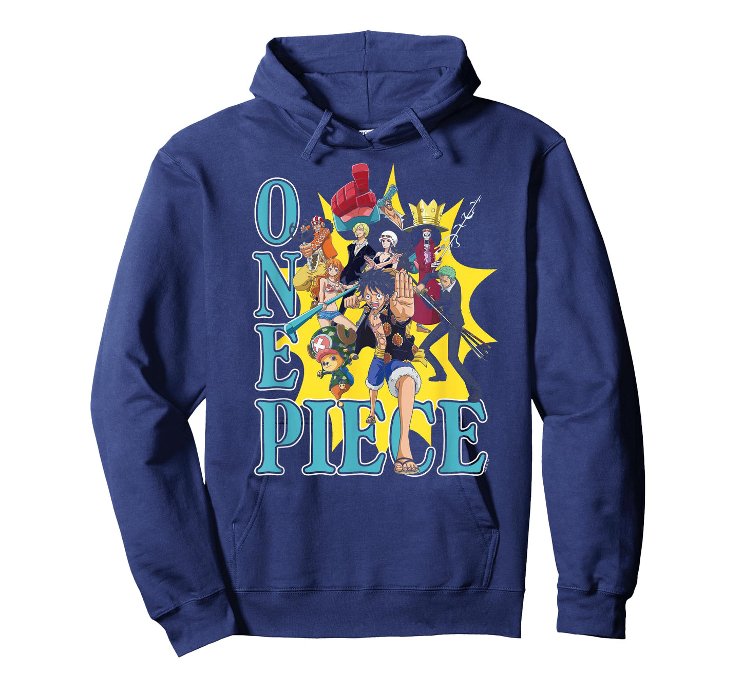 One Piece Anime Group Photo Burst Character Collage T-Shirt