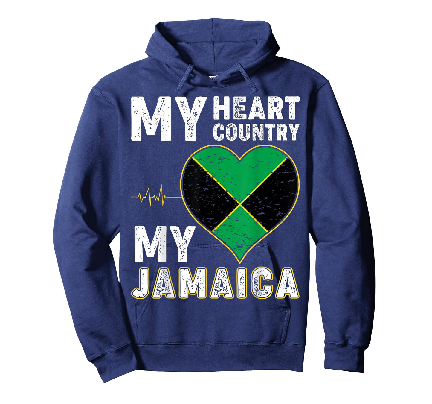 Jamaica Labour Party Jamaican Flag Heart Patriotic Vintage T-Shirt
