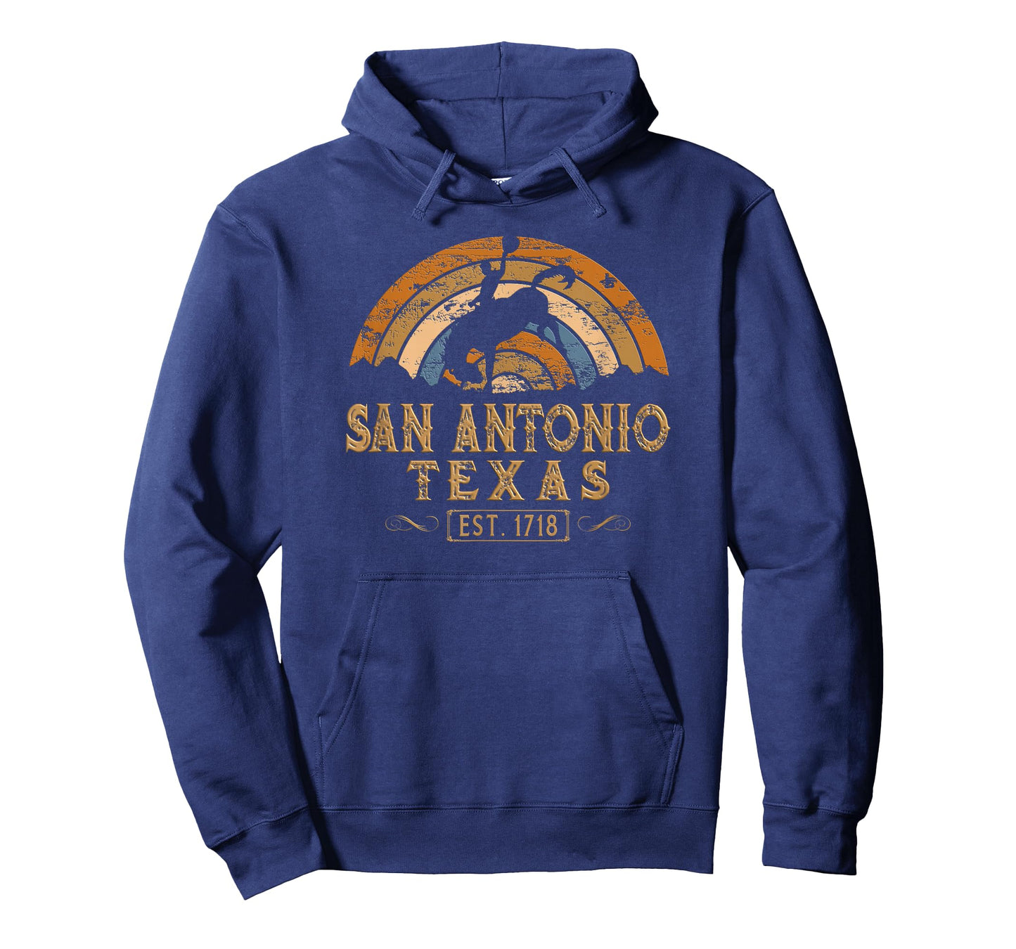 San Antonio, Texas TX Retro Style Rodeo Cowboy T-Shirt