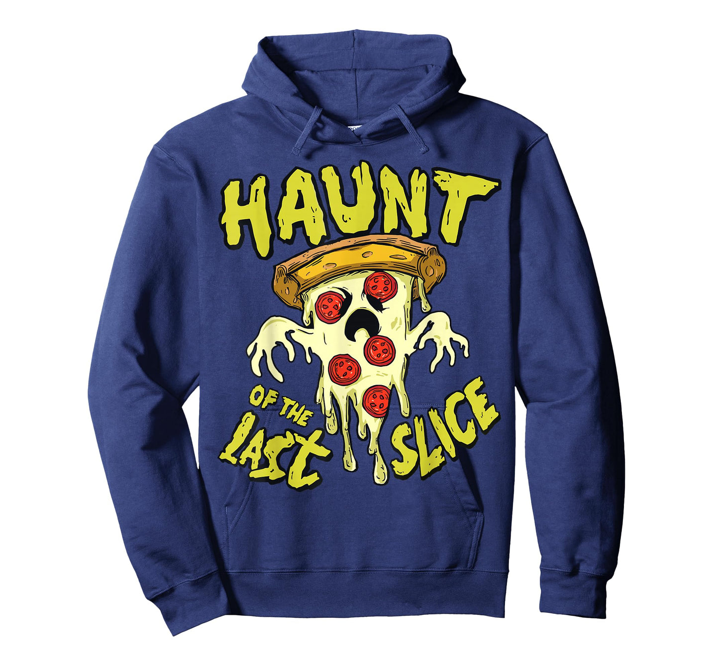 Haunt of The Last Slice Ghost Pizza Funny Halloween Costume T-Shirt