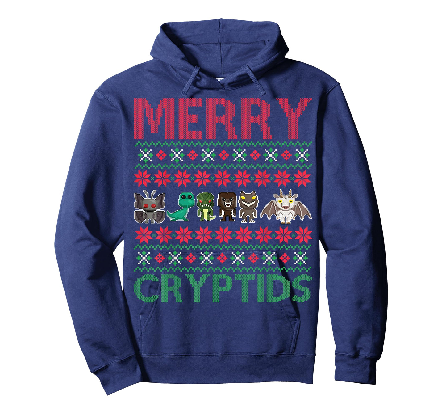 Merry Cryptids Ugly Christmas Bigfoot Apparel T-Shirt