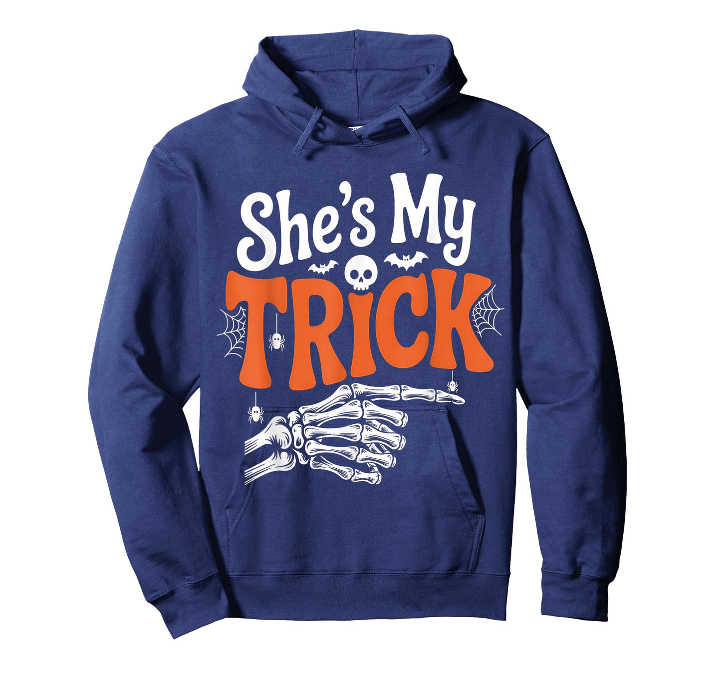 She's My Trick Skeleton Couples Matching Couple Halloween T-Shirt