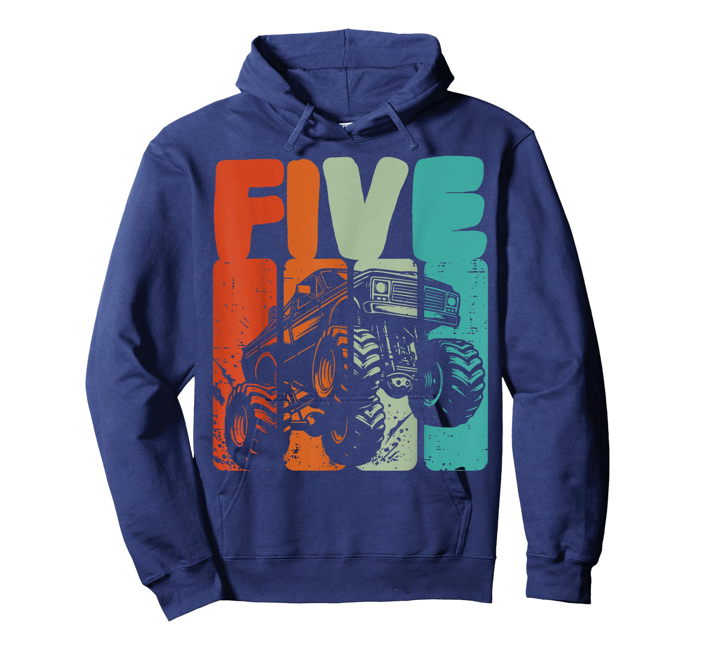 5th Birthday Monster Truck Five 5 Year Old Boys Kids Youth T-Shirt