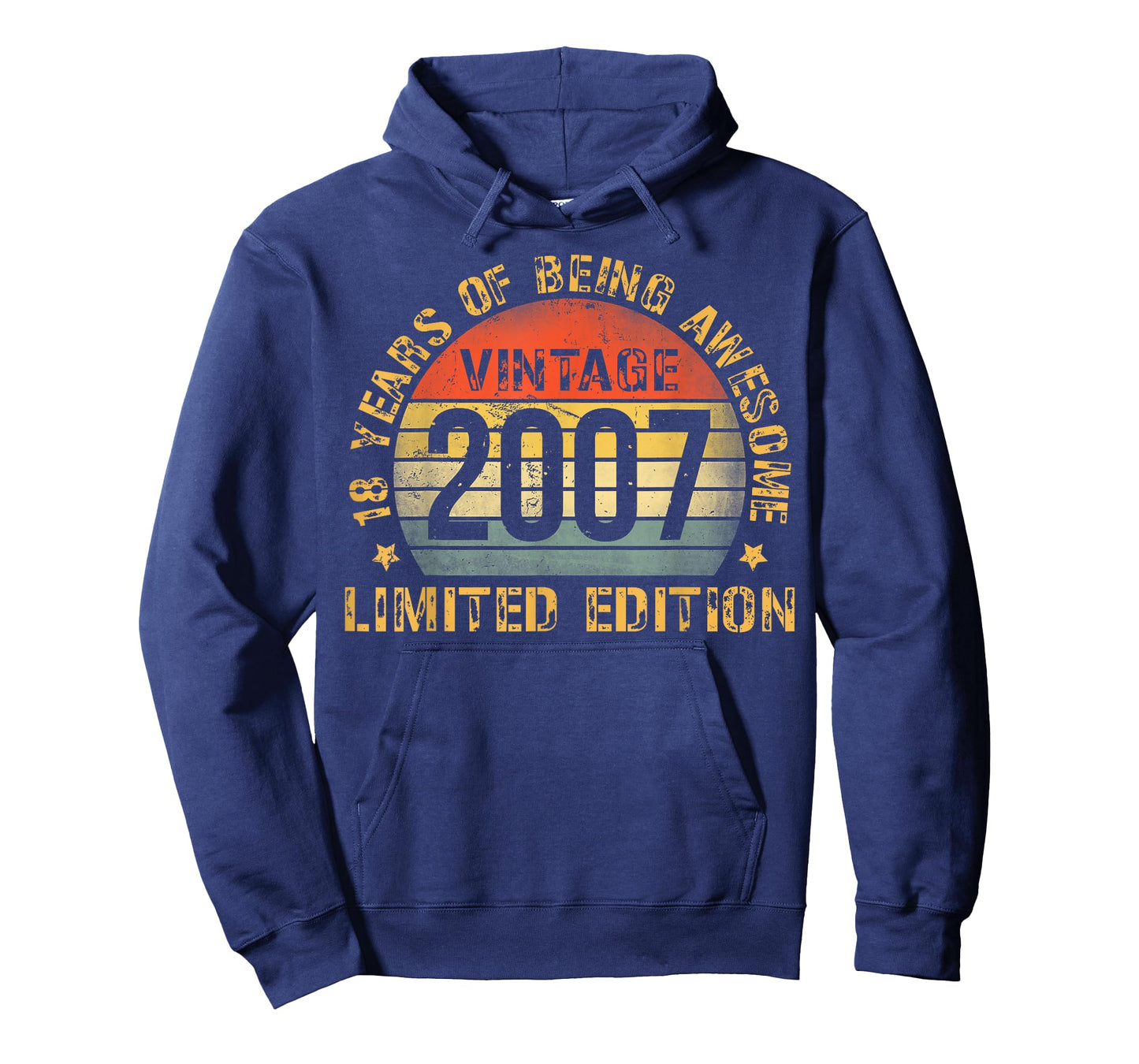 18 Year Old BDay Decorations Men Boy 18yr 2007 18th Birthday T-Shirt