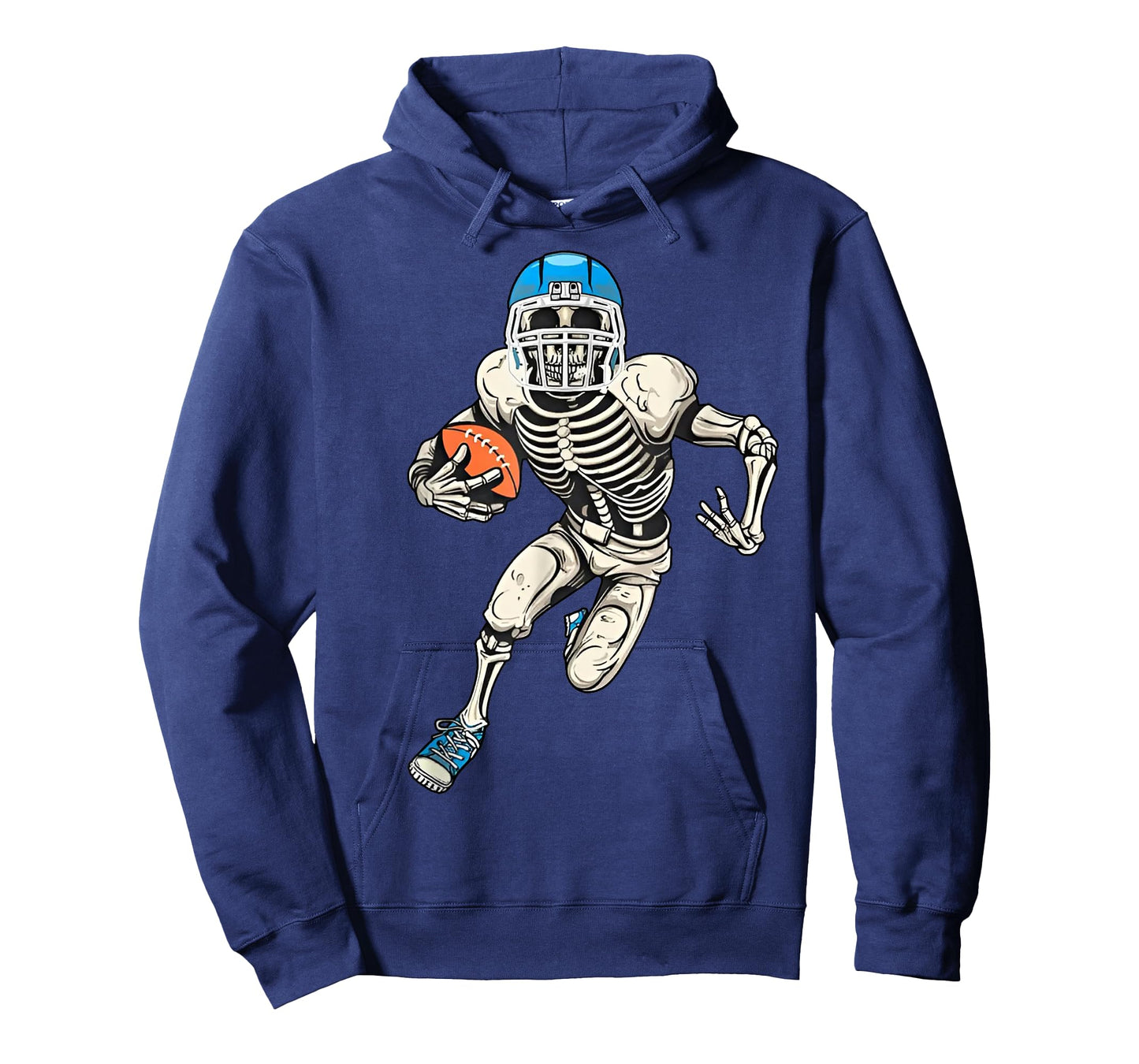 American Football Skeleton Halloween Men Boys Football Fan T-Shirt