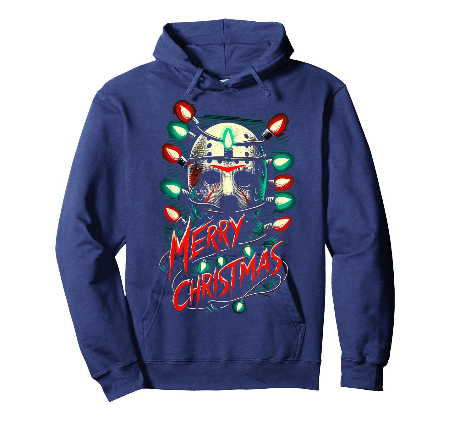 Merry Christmas Festive Slasher Candy Cane Menace T-Shirt