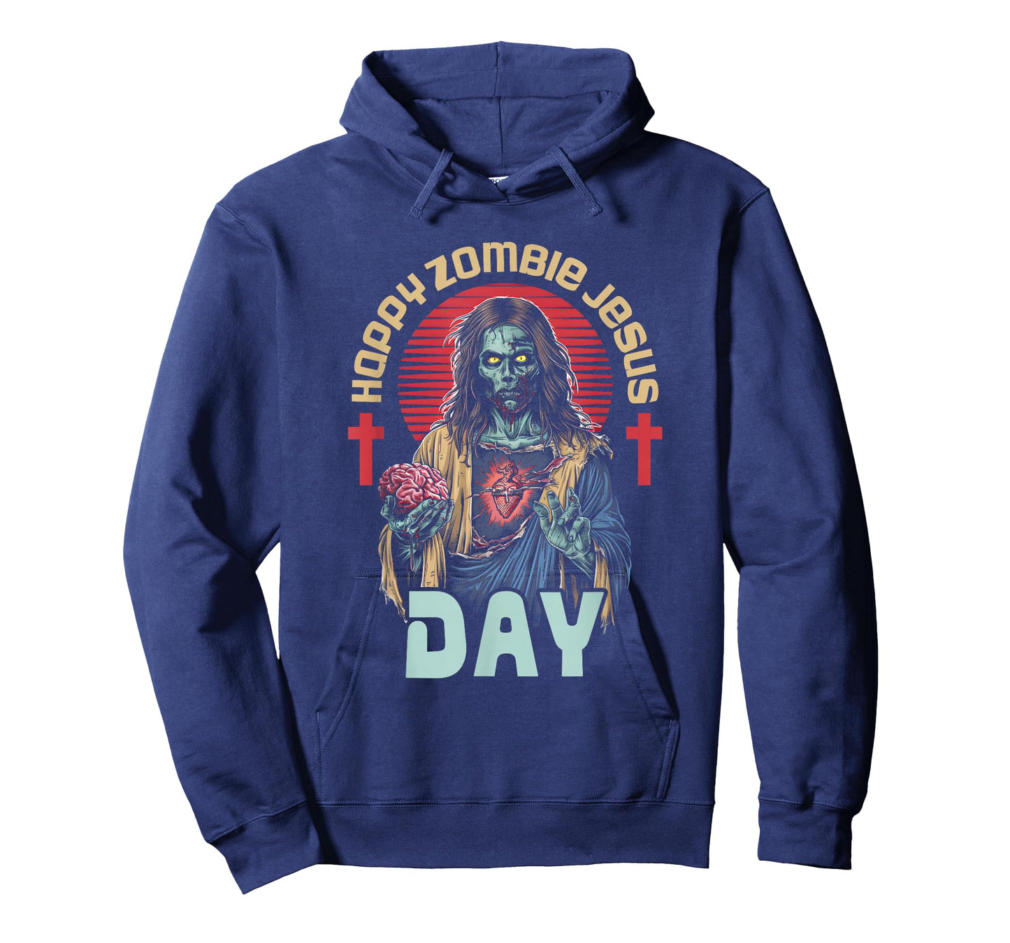 Happy Zombie Jesus Day Skeleton Horror Christ Halloween T-Shirt