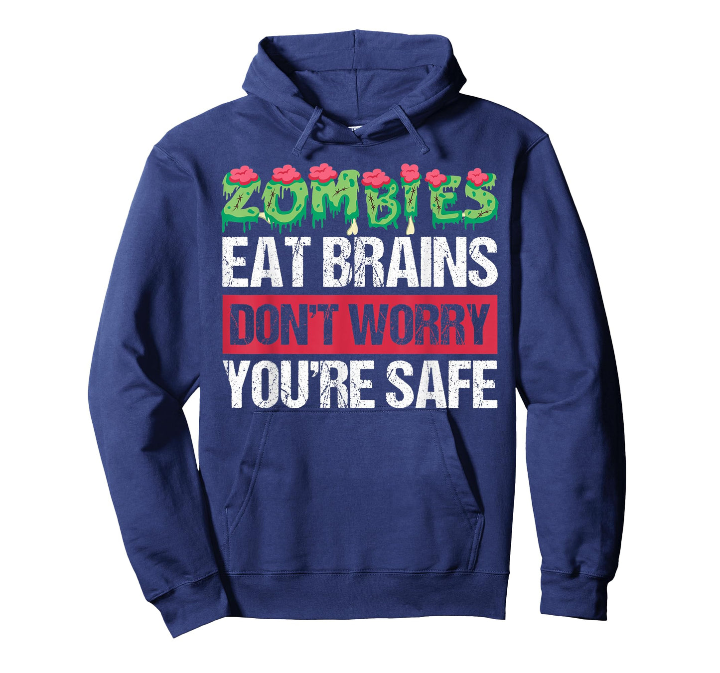 Zombies Eat Brains For Halloween T-Shirt