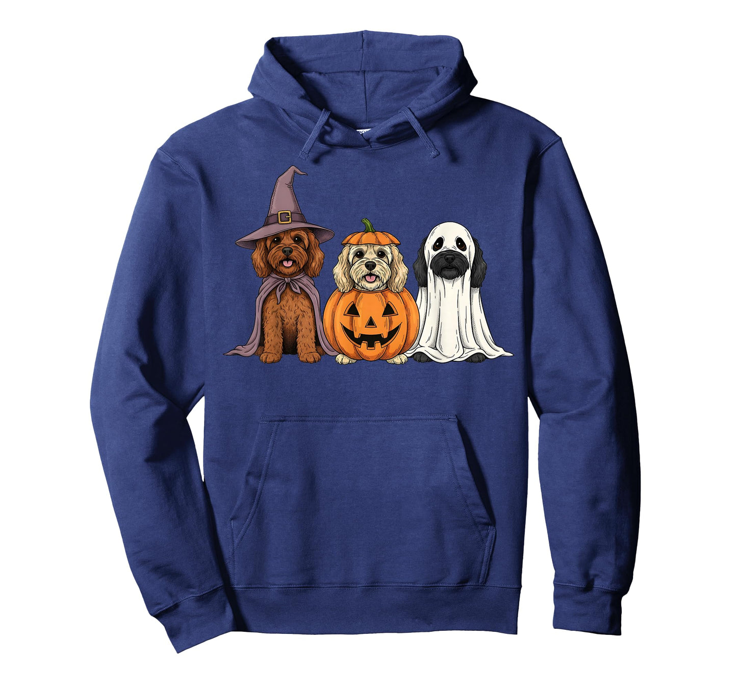 Spooky Ghost Cockapoo Pumpkin Halloween Doodle Dog Lover T-Shirt