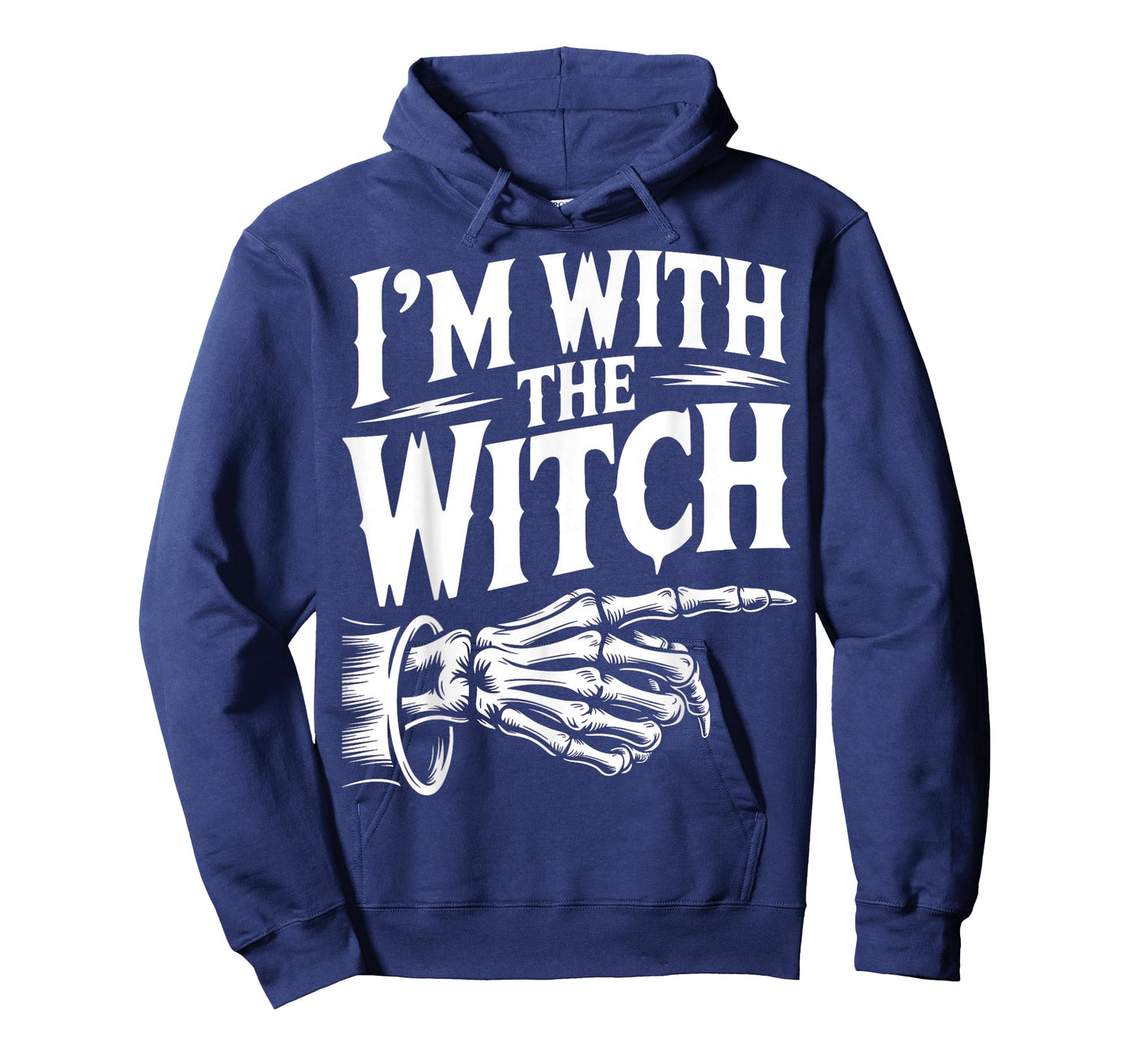 I'm with The Witch Funny Halloween His and Her Outfit T-Shirt