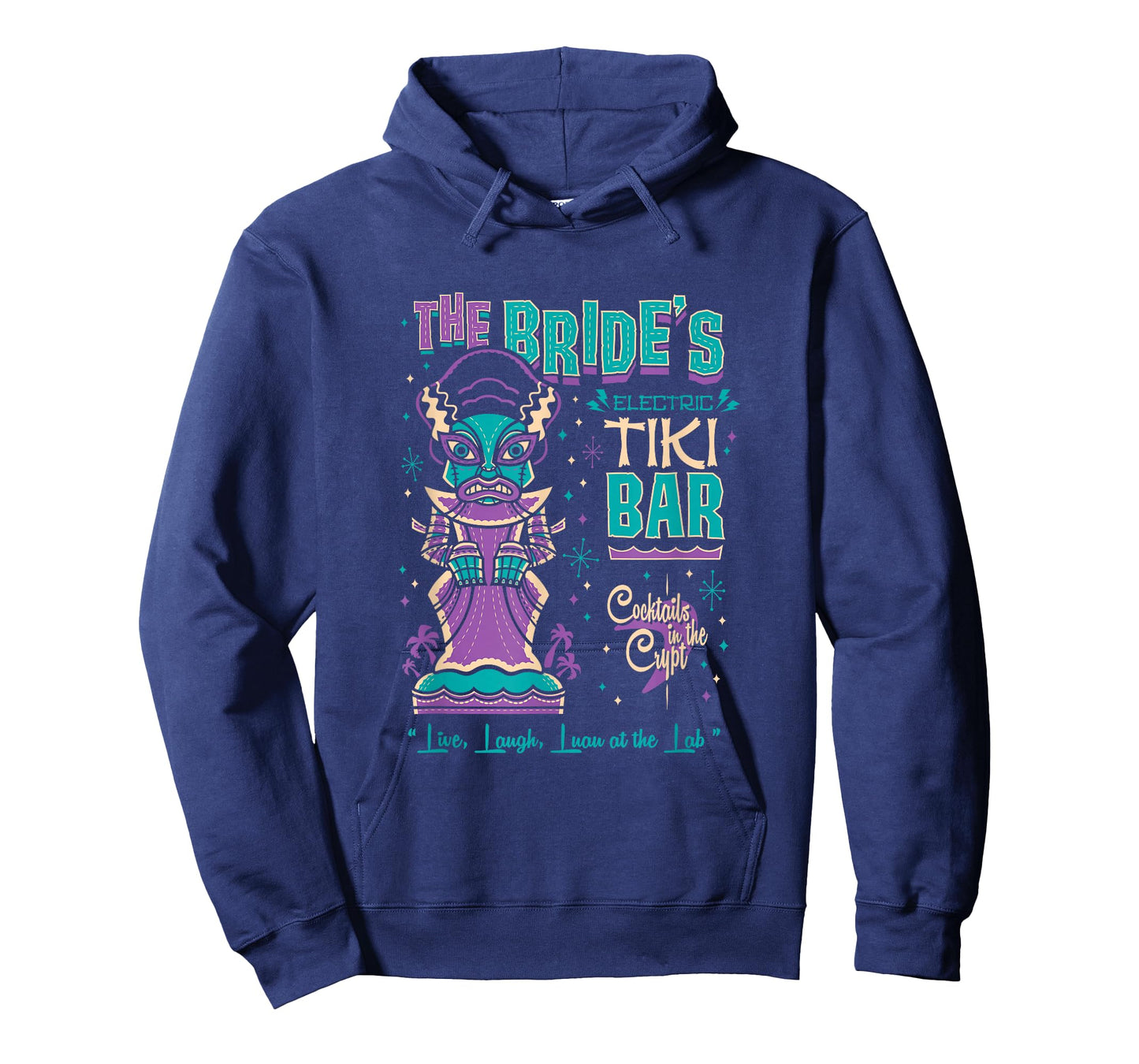 Bride of Frankenstein Tiki Bar Vintage Creepy Cute Surf T-Shirt