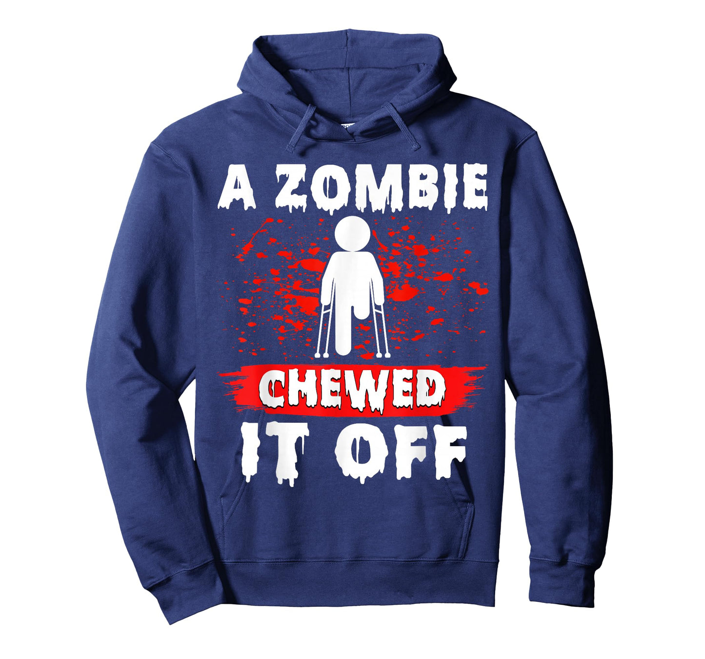 Amputee Funny a Zombie Chewed It Off Prosthetic Amputation T-Shirt