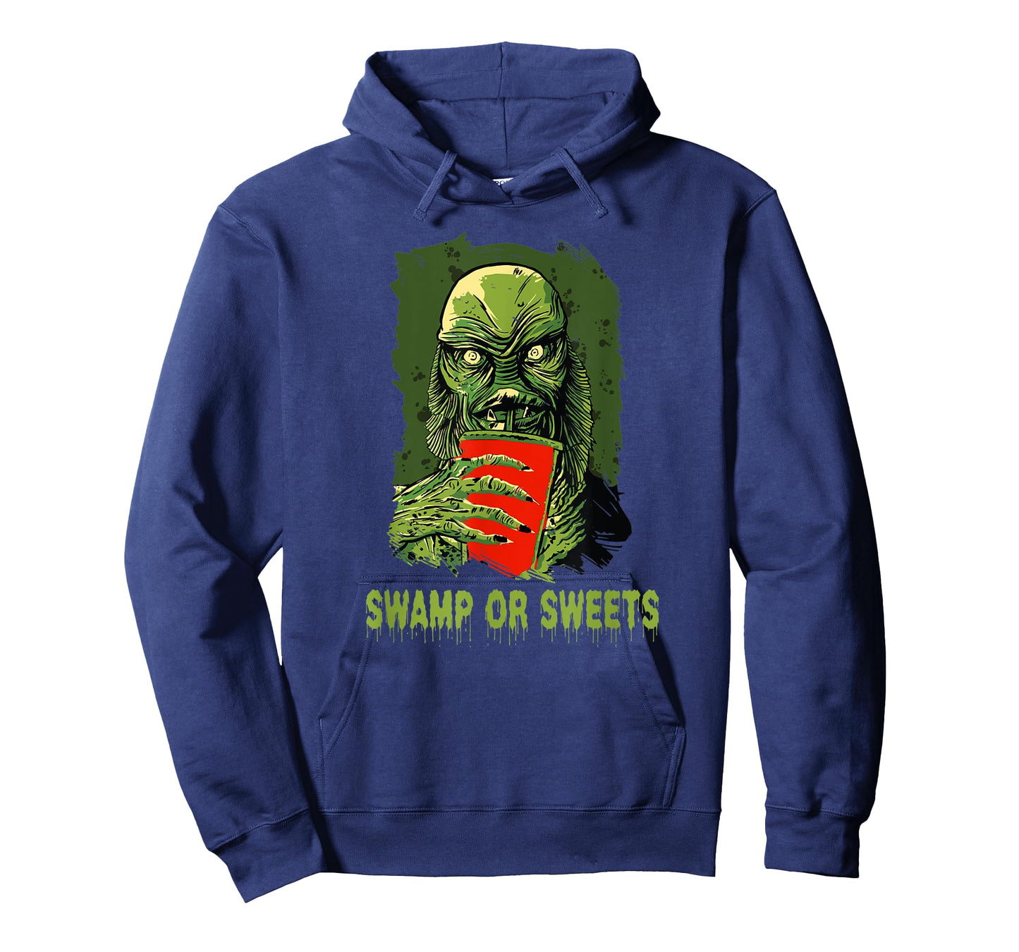 Swamp or Sweets Halloween Costume Scary Swamp Monster Fish T-Shirt