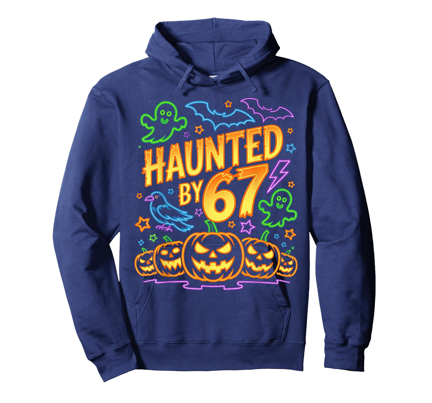 Haunted by 67 – Funny Six Seven Meme 6 7 Halloween Costume T-Shirt