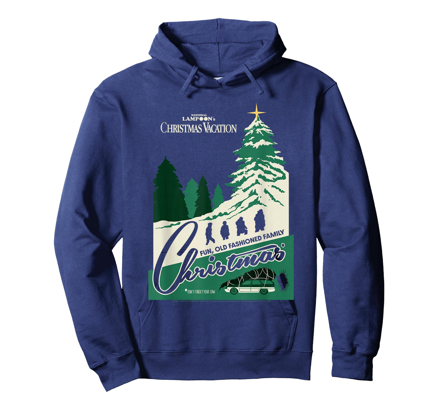 Christmas Vacation Fun Old Fashioned Postcard Holiday Movie T-Shirt