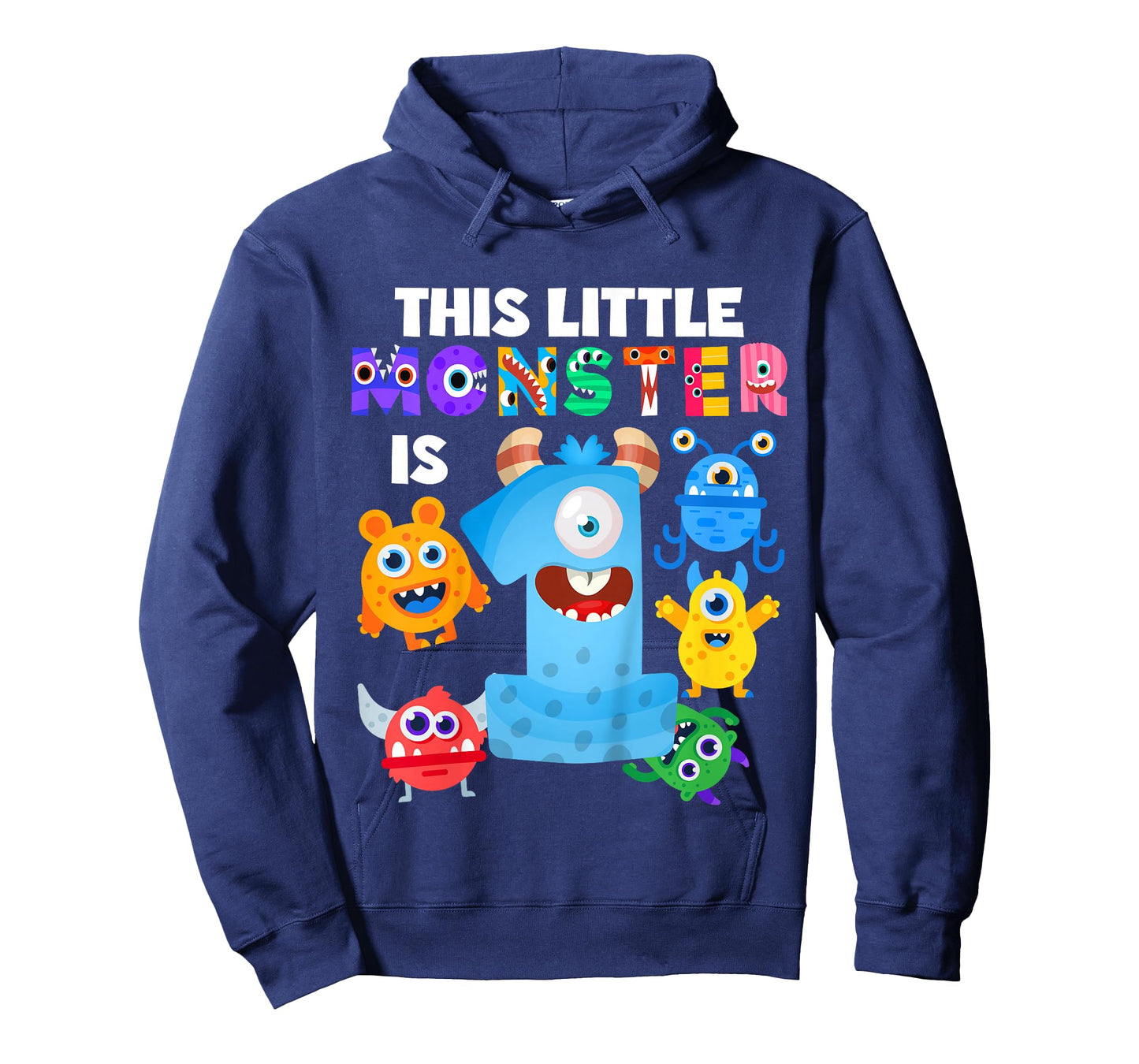 This Little Monster is 1 One Year 1st Birthday Party Aliens T-Shirt