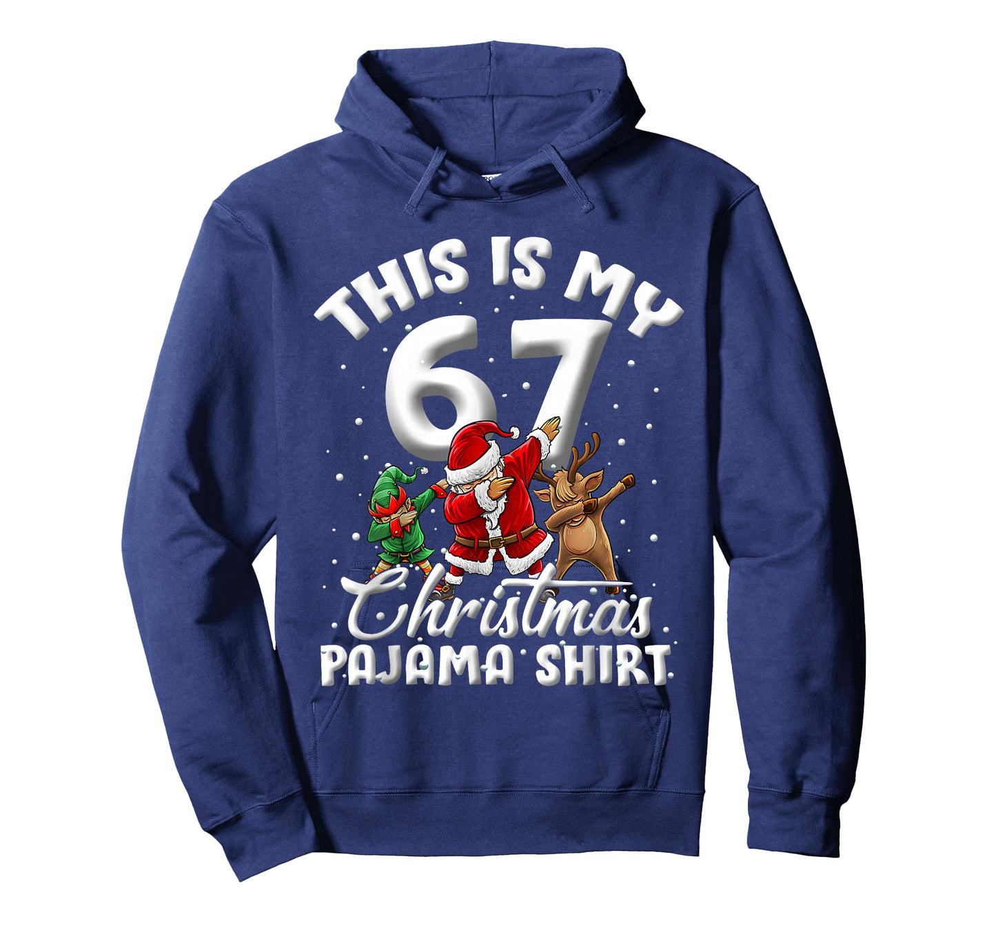 This is My 67 Christmas Pajama Dabbing Santa Elf Xmas Pjs T-Shirt