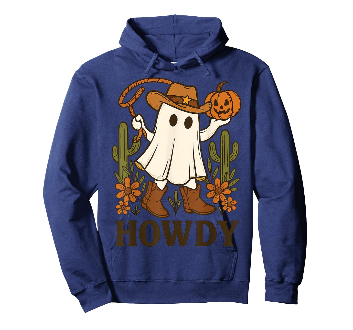Retro Cowboy Ghost Howdy Cowgirl Halloween Shirt T-Shirt