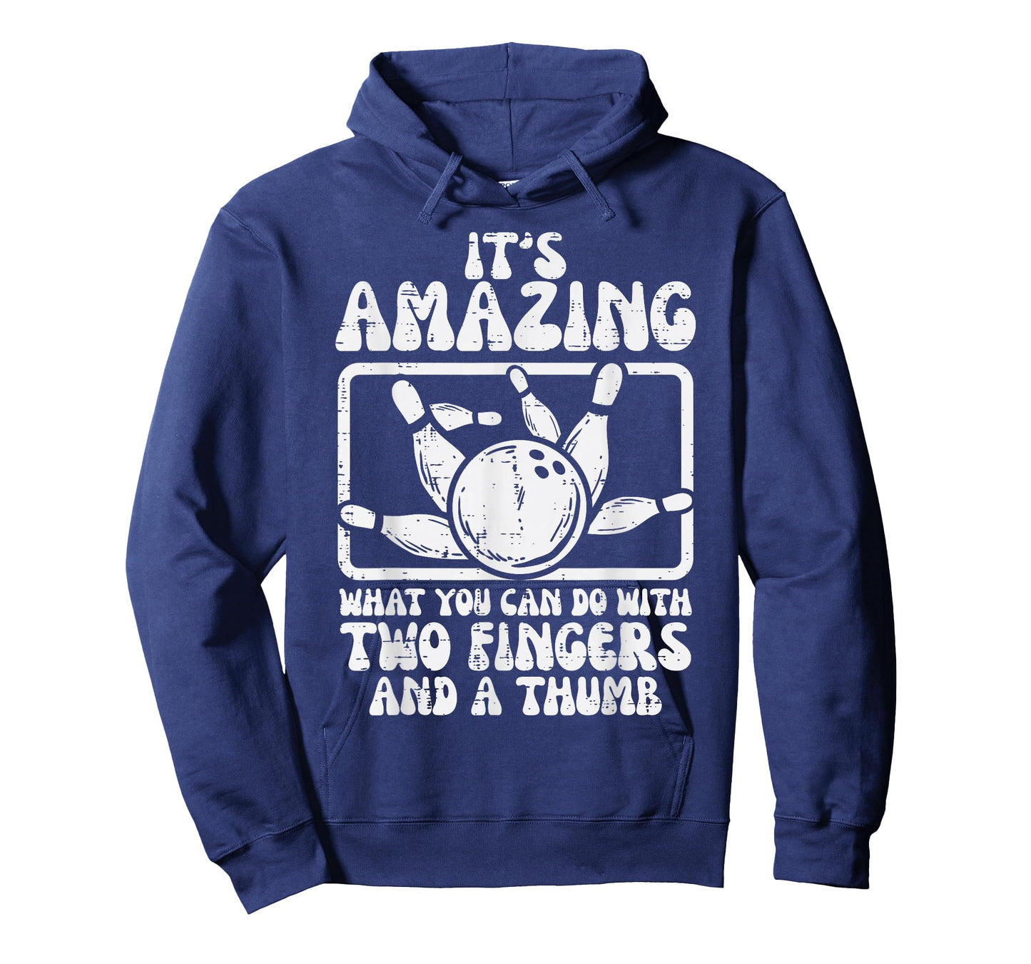Amazing What You Can Do 2 Fingers Thumb Bowling Funny Bowler T-Shirt