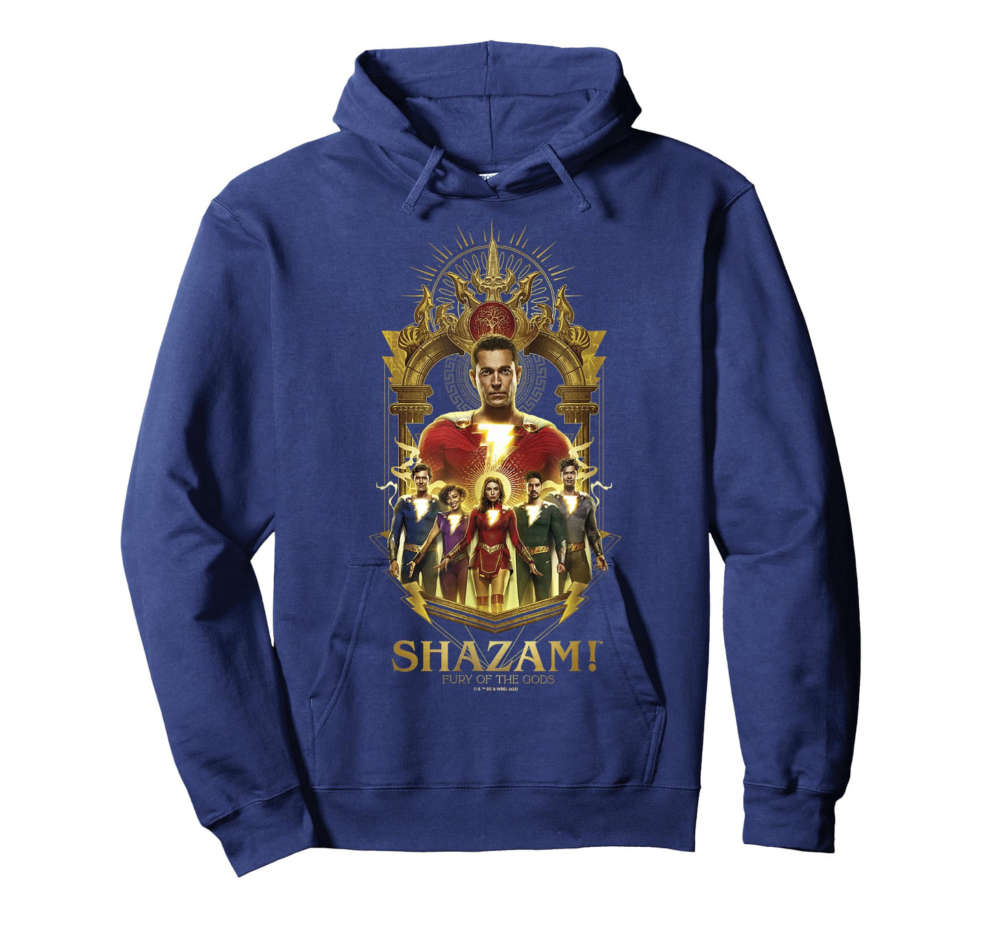 Shazam! Fury of the Gods Gold Champion Arched Family Group T-Shirt