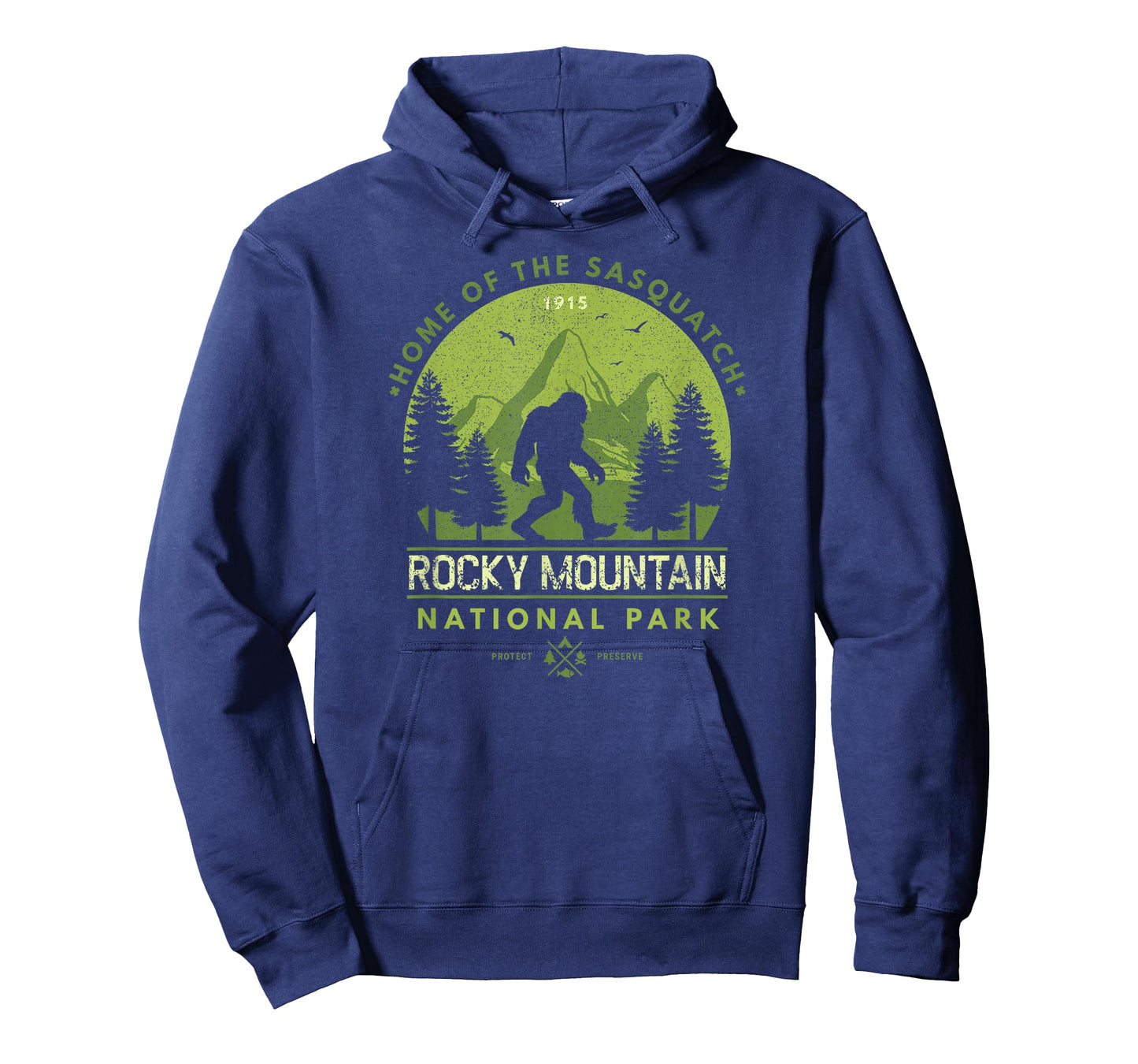 Bigfoot Rocky Mountain Wilderness T Shirt Colorado Sasquatch T-Shirt
