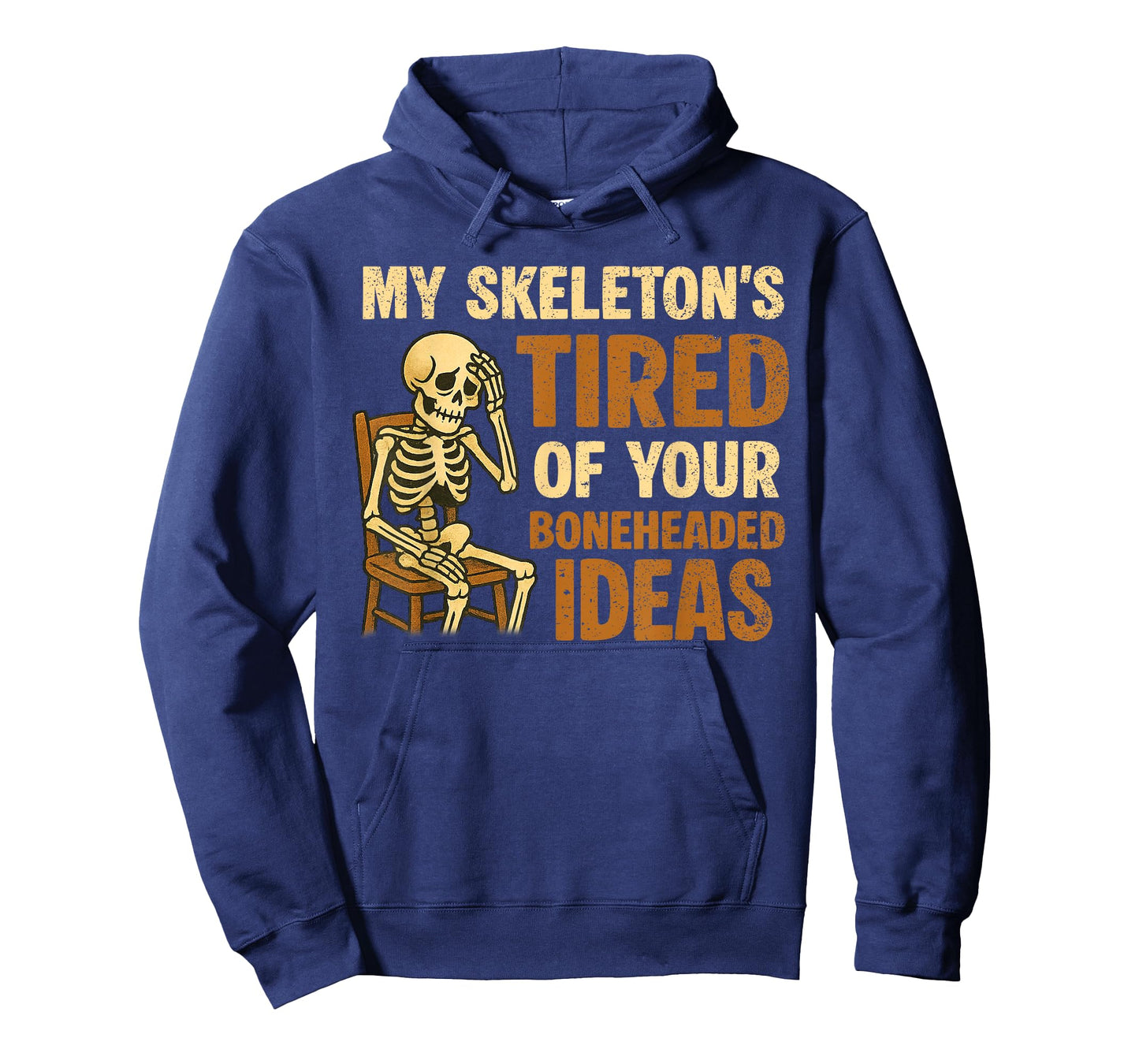 Skeleton's Tired Ideas Halloween Spooky Haunted Season T-Shirt
