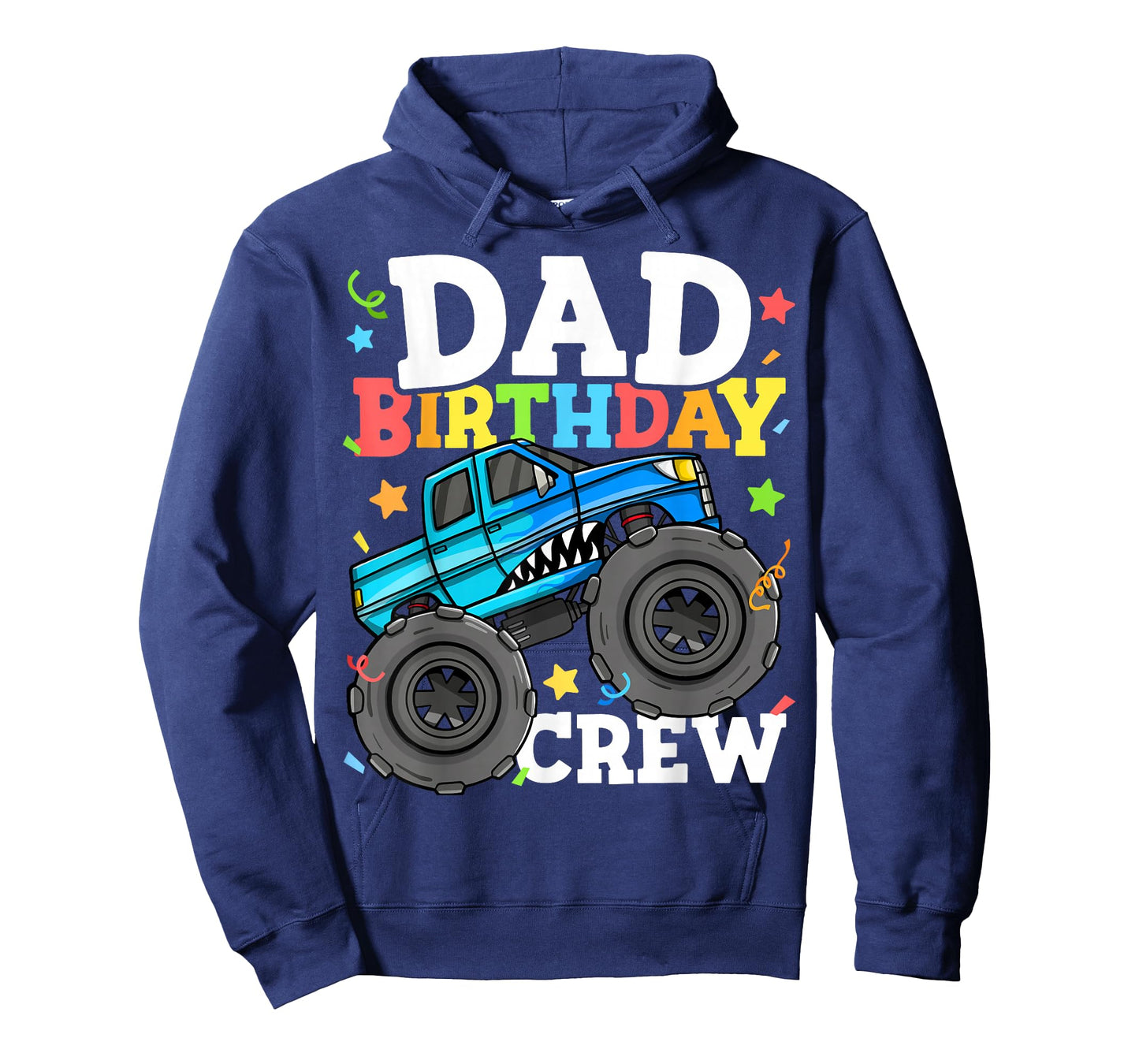 Dad Birthday Crew Monster Truck Theme Party Daddy Papa T-Shirt