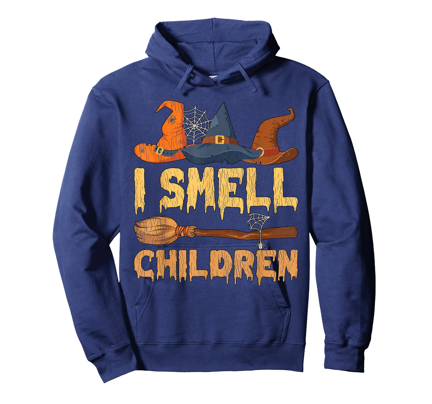 Vintage I Smell Children Hocus Pocus Witch Broom Halloween T-Shirt