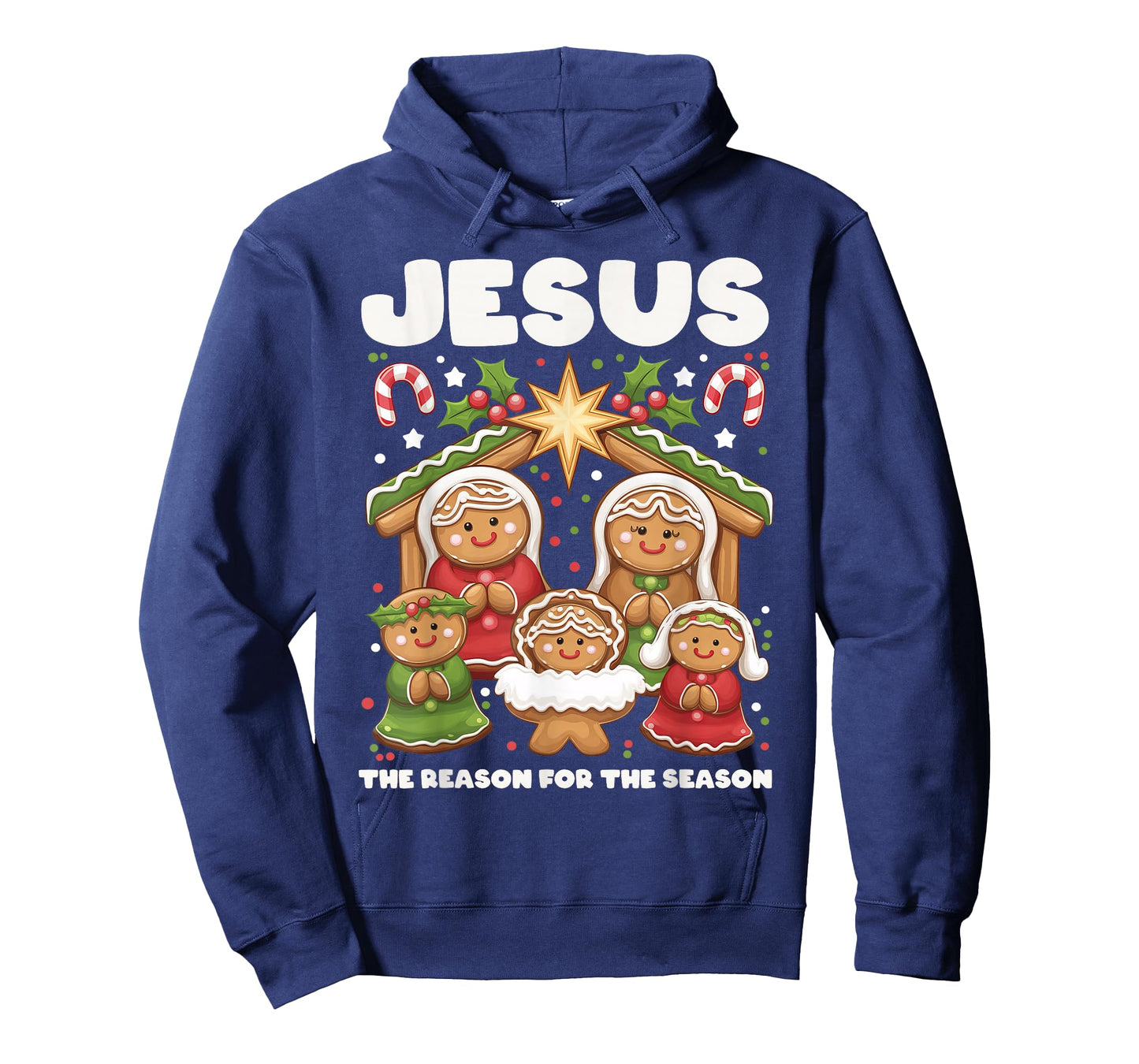 Jesus The Reason Gingerbread Christmas Christian Nativity T-Shirt