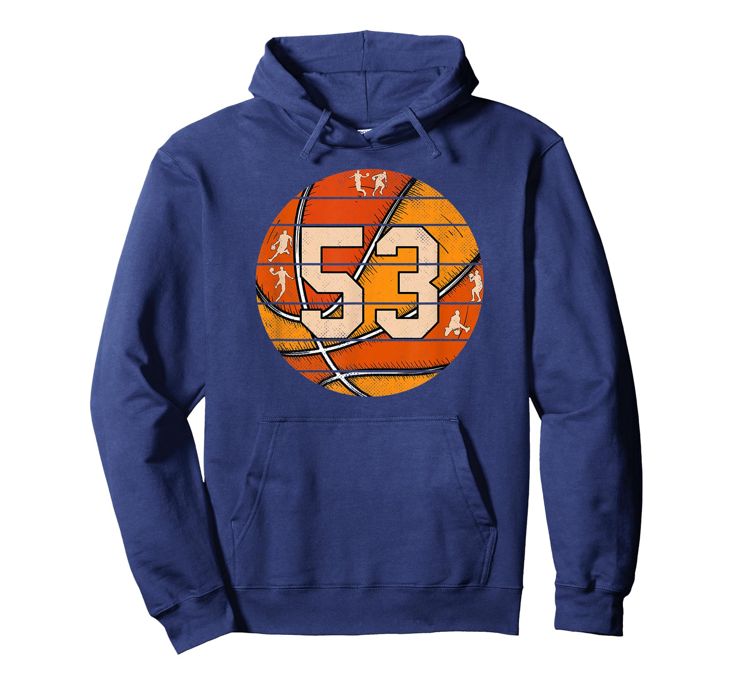 Basketball Number #53 Jersey Love Basketball Player Vintage T-Shirt