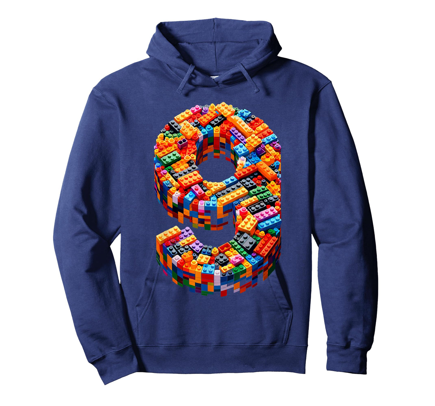 9 Year Old Blocks Building Master Builder 9th Birthday Boy T-Shirt