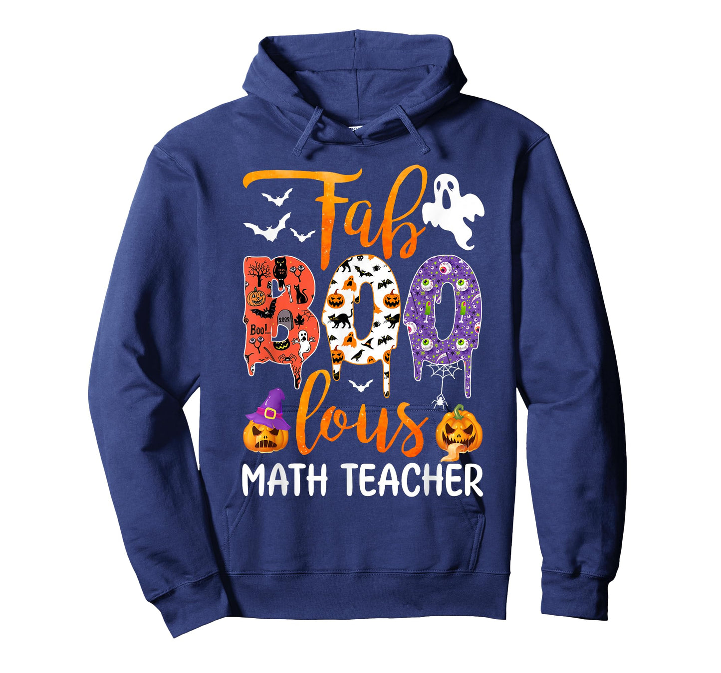 Fab Boo Lous Math Teacher Boo Ghost Halloween Math Teacher T-Shirt