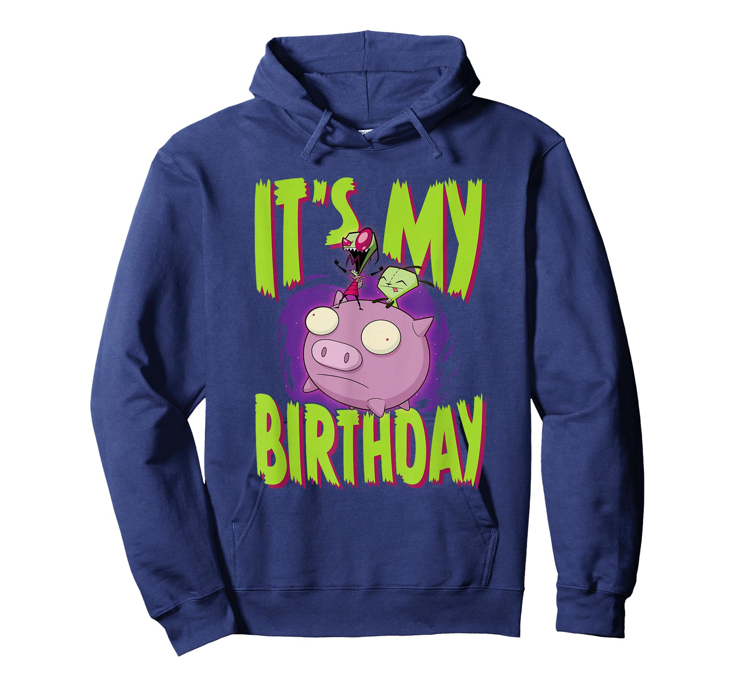 Invader Zim It's My Birthday Zim & Gir Riding Pig T-Shirt