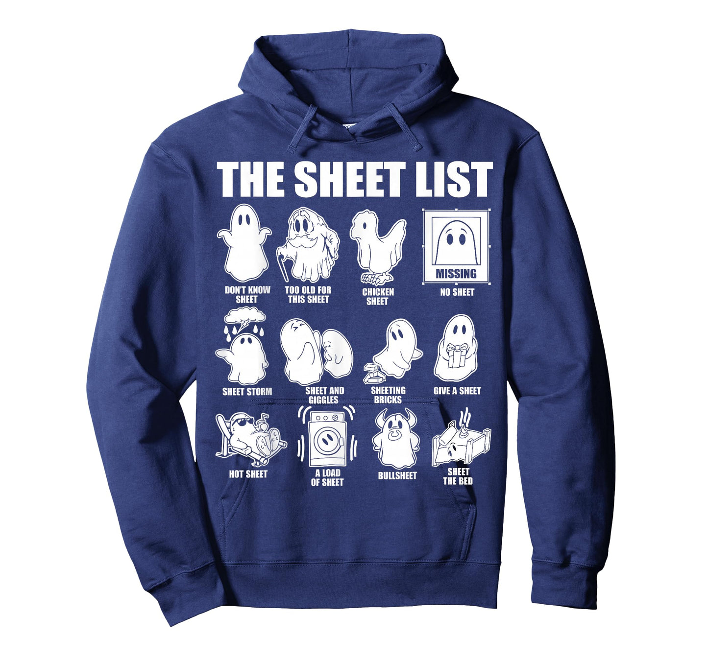 Halloween funny shirt Boo Sheet Halloween the sheet list T-Shirt