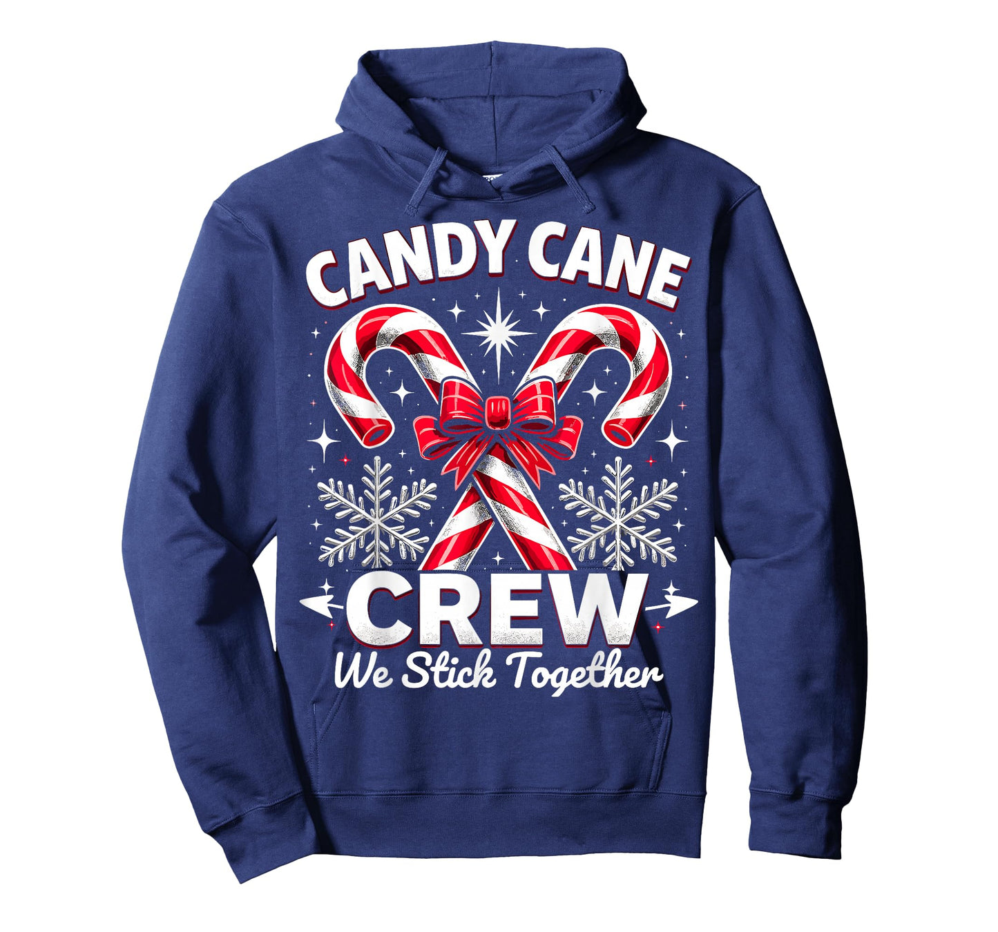 Candy Cane Crew We Stick Together Christmas Costume Xmas T-Shirt