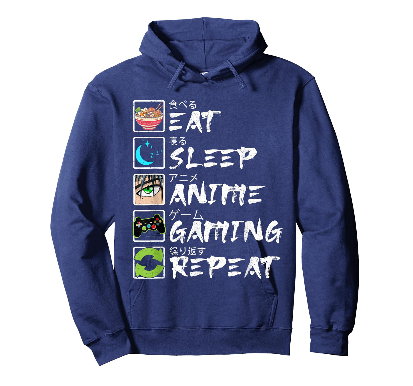 Eat Sleep Anime Gaming Repeat Gamer Men Teen Boy Gifts Anime T-Shirt