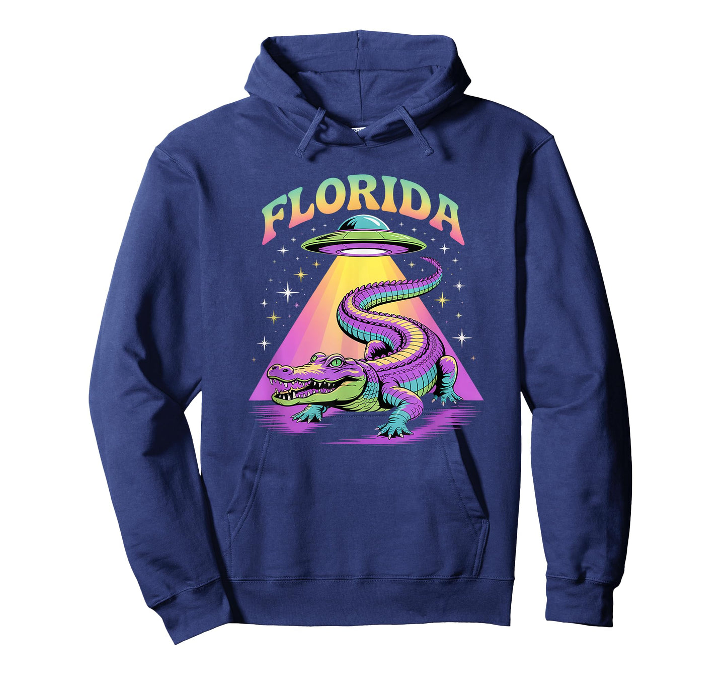 Florida Alien Alligator Funny Gator Abduction Retro UFO T-Shirt