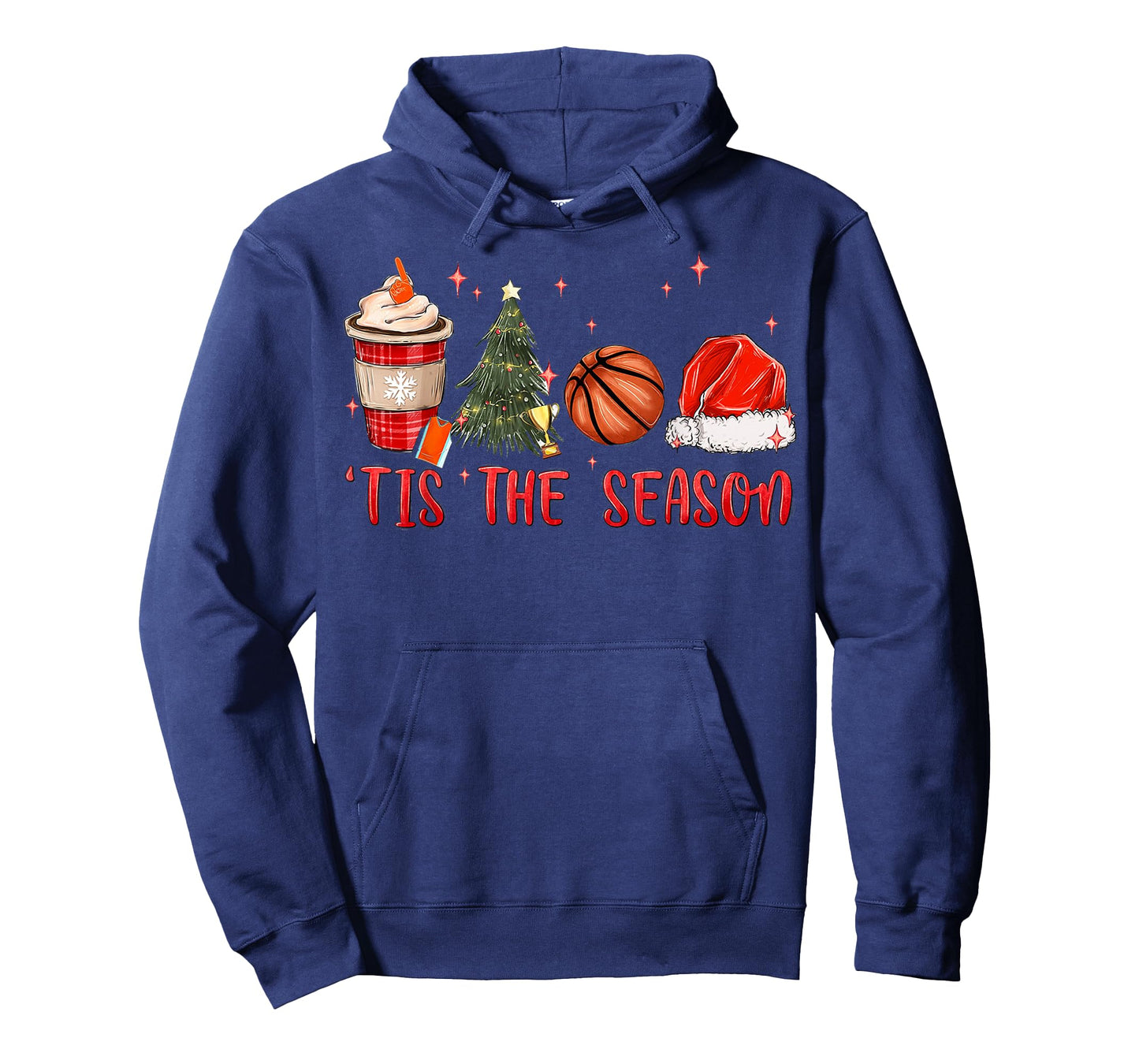 Tis The Season Basketball Christmas Matching Family Pajamas T-Shirt