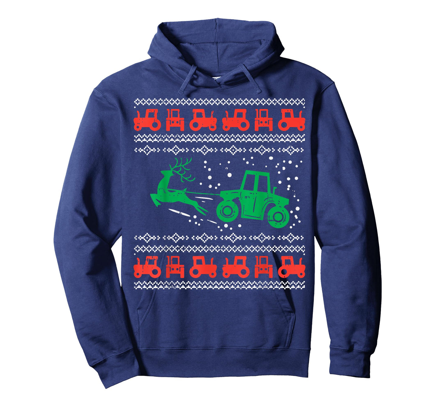 Farm Tractor Reindeer Fun Ugly Christmas Sweater Farmer Gift T-Shirt