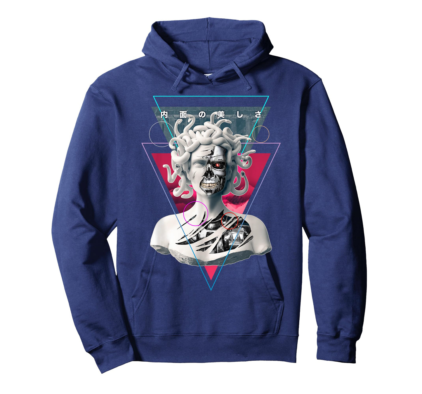 Vaporwave Cyborg Medusa Statue Aesthetic Art Japanese Otaku T-Shirt